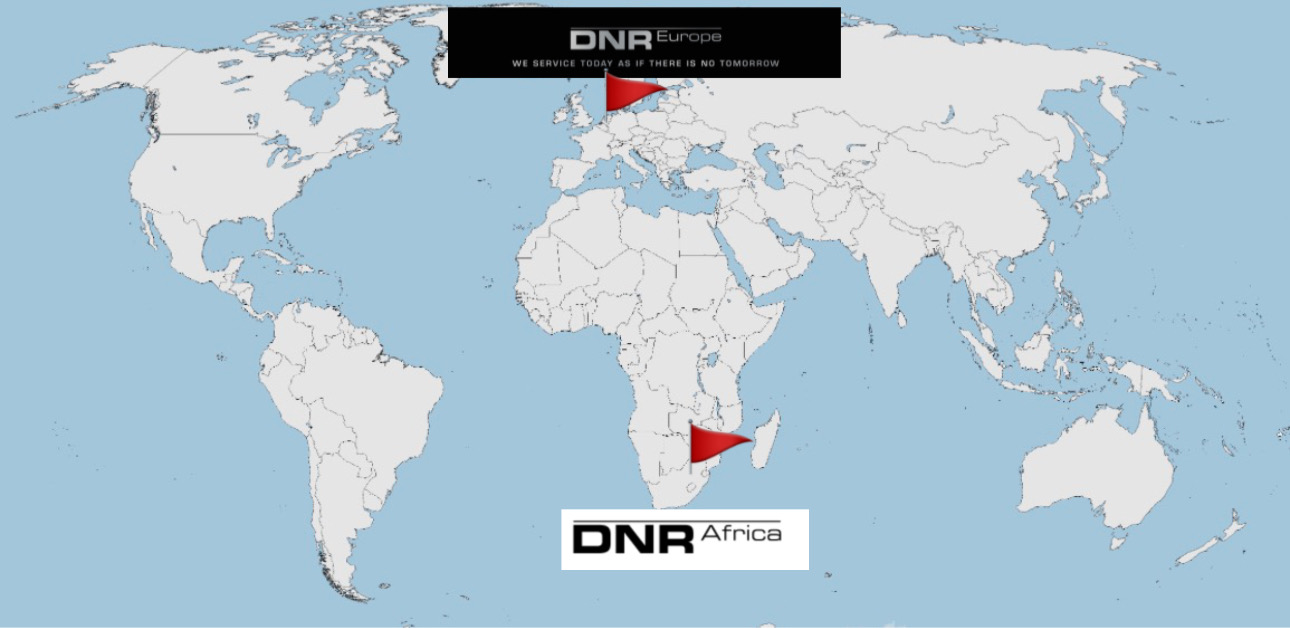 Worldmap DNR-Europe Africa